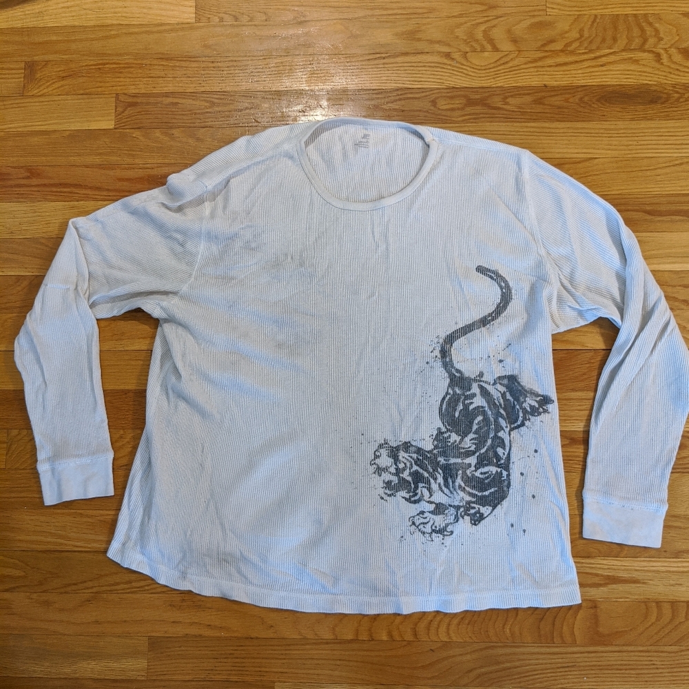 J Ferrari long sleeve tiger shirt size xl